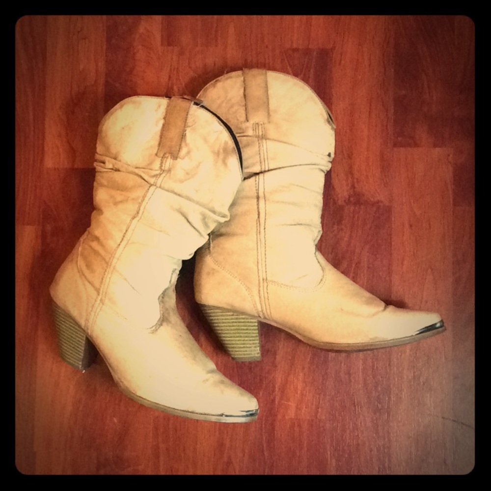 Dingo Slouch Boots 9w Vintage 80’s - Picture 1 of 4